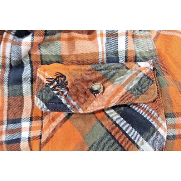 Legendary Whitetails Hooded Flannel Shirt Jacket Mens Medium Plaid Quilted - Picture 6 of 14